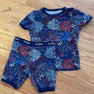 Cat & Jack fireworks pajama set size 10
